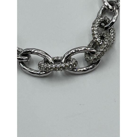 Stella & Dot Christina Chain
Link Silver tone Pave Crystal Bracelet - Picture 9 of 11